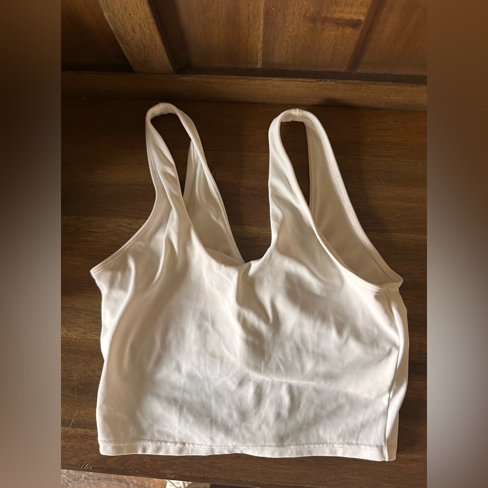 white athletic Tank Top